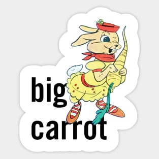 Miss Bunny likes her Carrots Big Sticker
